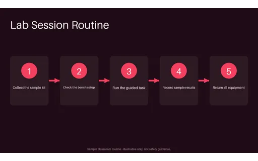 Lab Session Routine Steps template preview