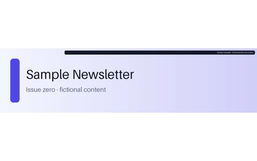 Email Header Strip template preview