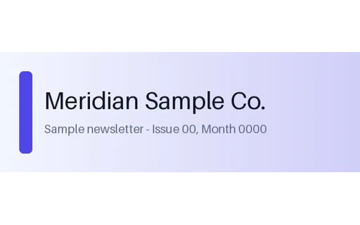 Newsletter Header Banner template preview