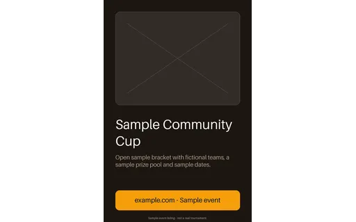 Tournament Event Poster template preview