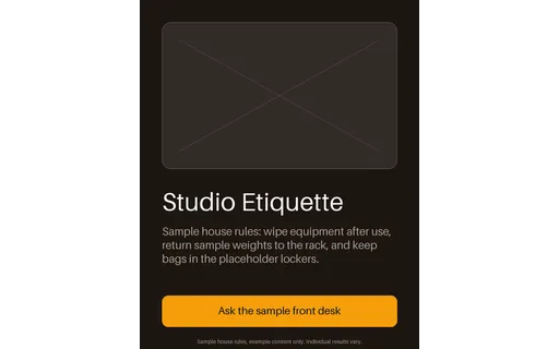 Studio Etiquette Poster template preview