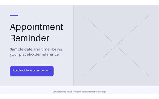 Appointment Reminder Card template preview