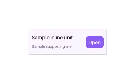 Inline Rectangle Ad template preview