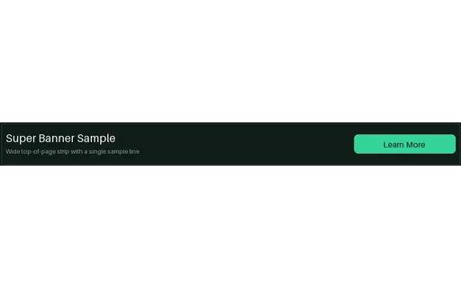 Super Leaderboard Ad template preview