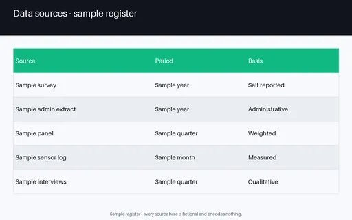 Data Source Sheet template preview