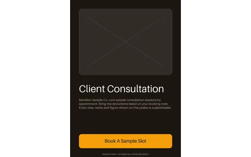 Client Consultation Notice template preview