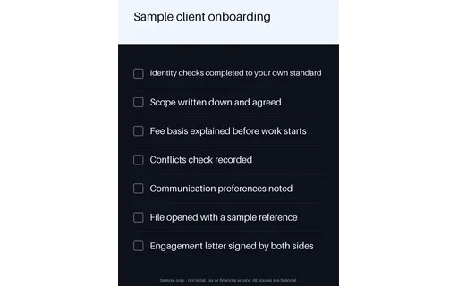 Client Onboarding Checklist template preview