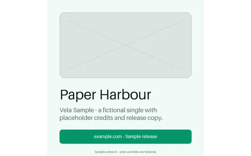 Single Cover Art Plate template preview