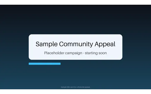 Appeal Title Card template preview