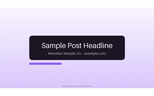Article Share Plate template preview