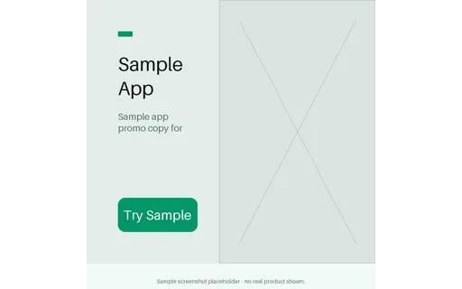 App Install Promo template preview