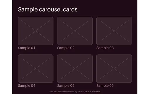 Carousel Card Grid template preview
