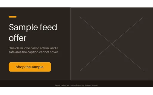Feed Offer Hero template preview