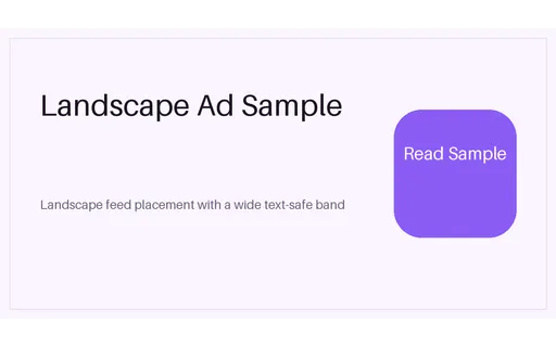 Landscape Feed Ad template preview