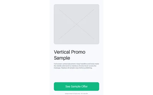 Vertical Promo Frame template preview