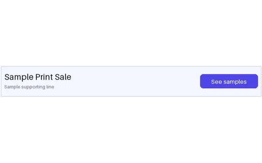 Print Sale Display Ad template preview