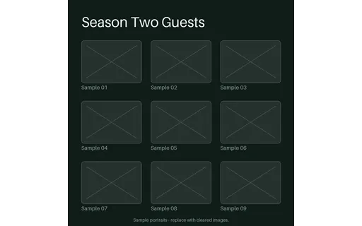 Season Guest Grid template preview