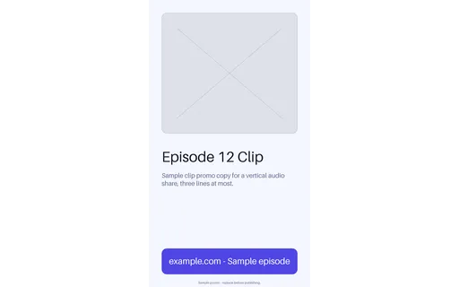 Vertical Audiogram Promo template preview