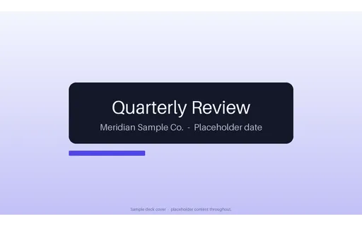 Deck Title Slide template preview
