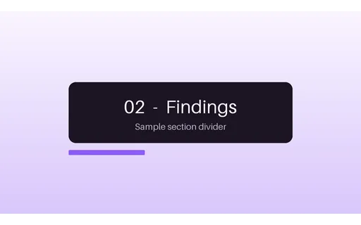 Section Divider Slide template preview