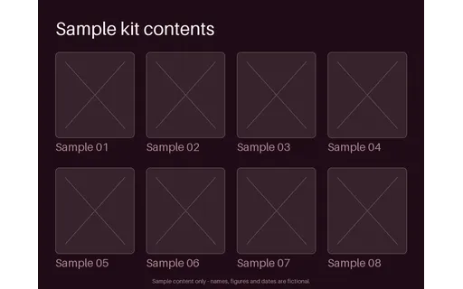 Kit Contents Grid template preview
