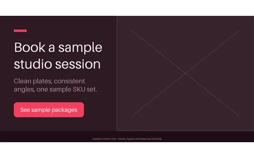 Studio Brief Hero Panel template preview