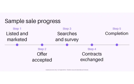 Sale Progress Timeline template preview