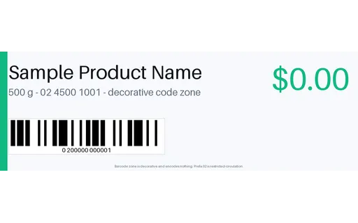 Shelf Edge Price Label template preview