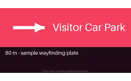 Car Park Direction Plate template preview