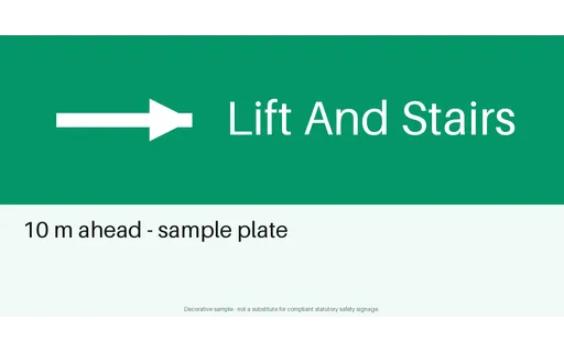Lift And Stairs Plate template preview
