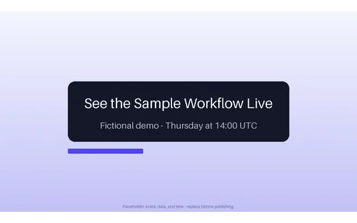 Live Product Demo Promo template preview