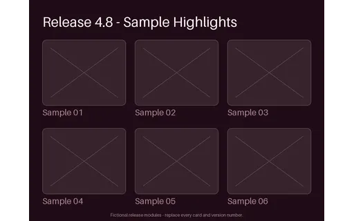 Release Notes Module Board template preview