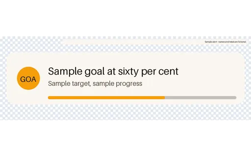 Goal Progress Alert template preview