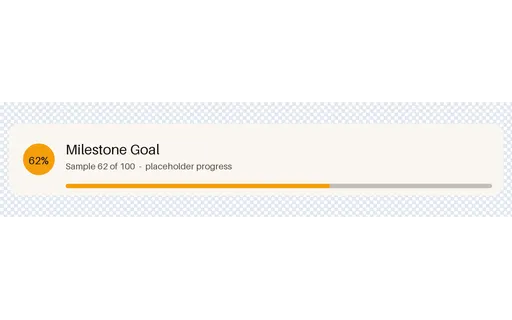 Milestone Goal Bar template preview