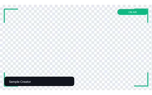 Facecam Nameplate Frame template preview