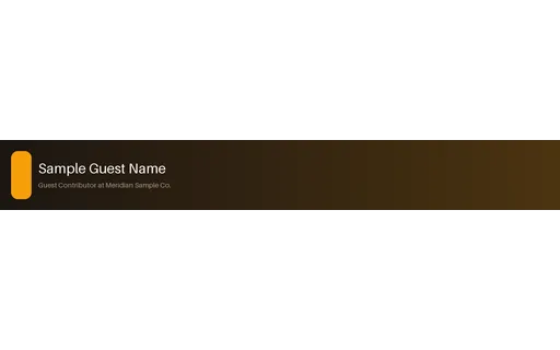 Guest Introduction Lower Third template preview