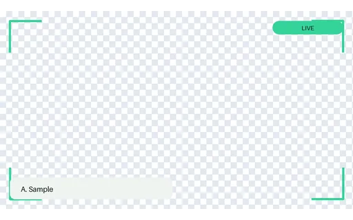Webcam Corner Bracket Frame template preview
