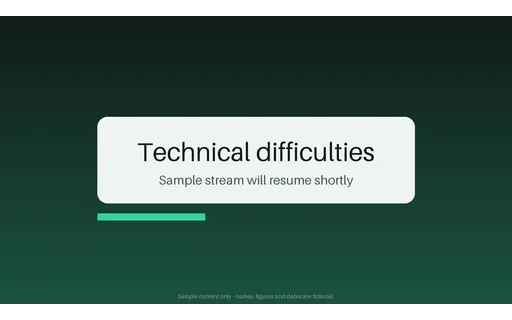 Technical Difficulties Plate template preview