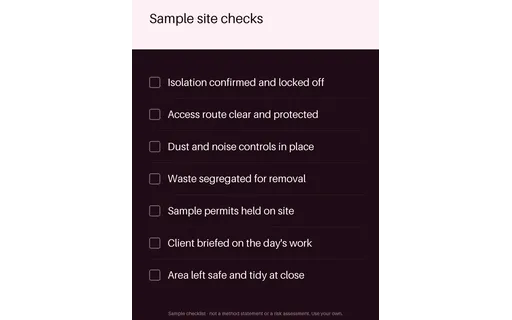 Site Safety Checklist template preview