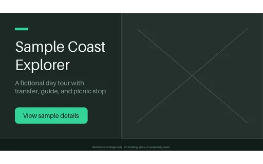 Coastal Tour Package template preview