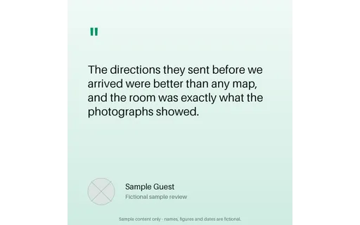 Guest Review Quote template preview