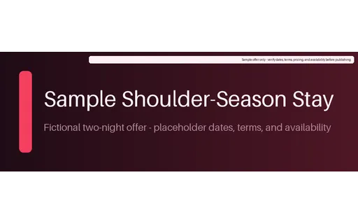 Seasonal Stay Offer template preview