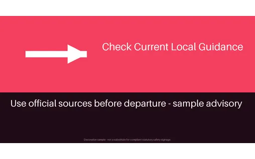Travel Safety Advisory template preview