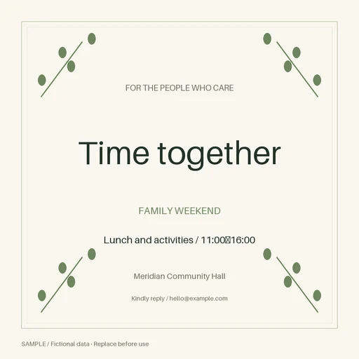 Family Appreciation Campaign template preview
