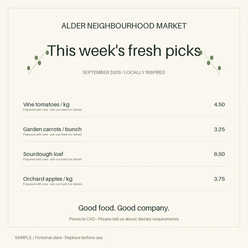Grocery Sale Graphic template preview