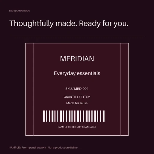 Shipping Label Panel template preview