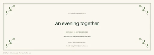 Event Ticket template preview