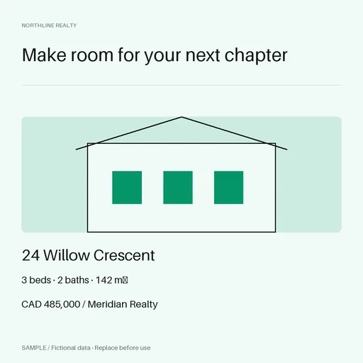 Property Listing Square template preview