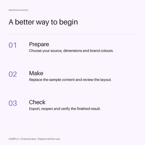 Educational Tip Post template preview