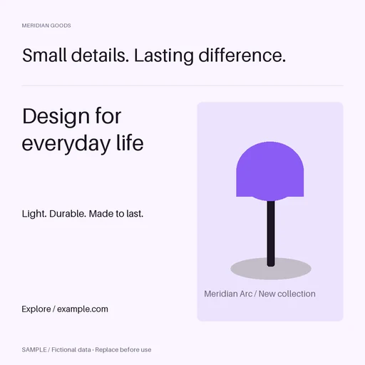 Square Product Launch template preview